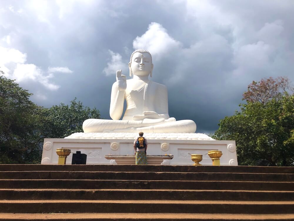 Boeddhistische tempel in Mihintale in de buurt van Anuradhapura